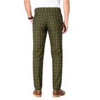 Herren Graue Kariert Slim Fit Hose – Smarte Arbeitskleidung