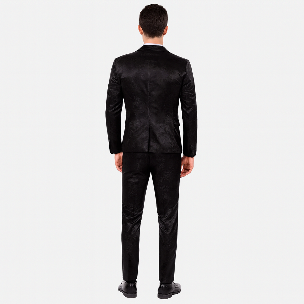 Herren 2-teiliger Anzug mit Jacke mit Notch-Kragen und passender Hose