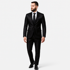 Herren 2-teiliger Anzug mit Jacke mit Notch-Kragen und passender Hose