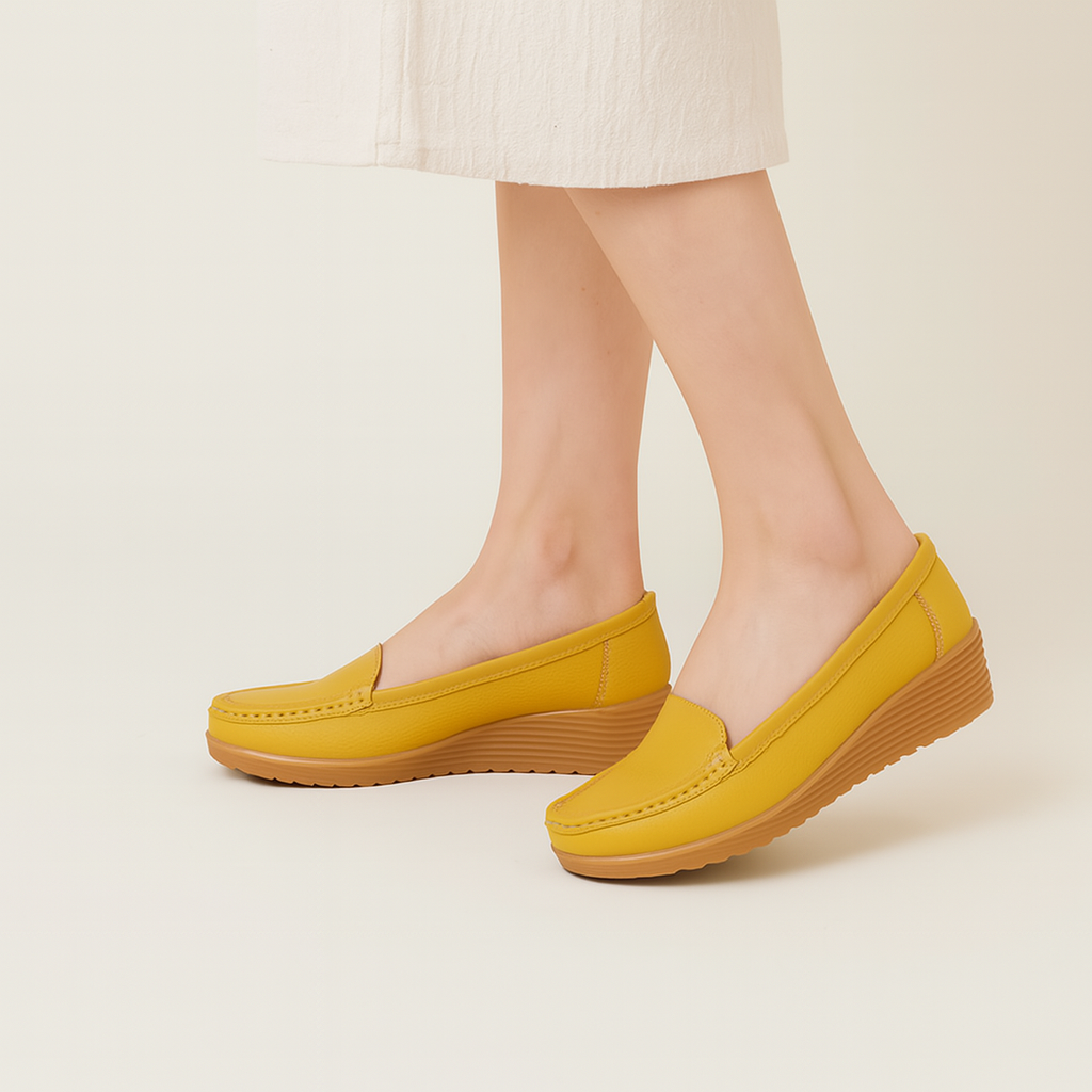 Elegante Damenslipper mit spitz zulaufender Schuhspitze – Leichte Slip-On Ballerinas