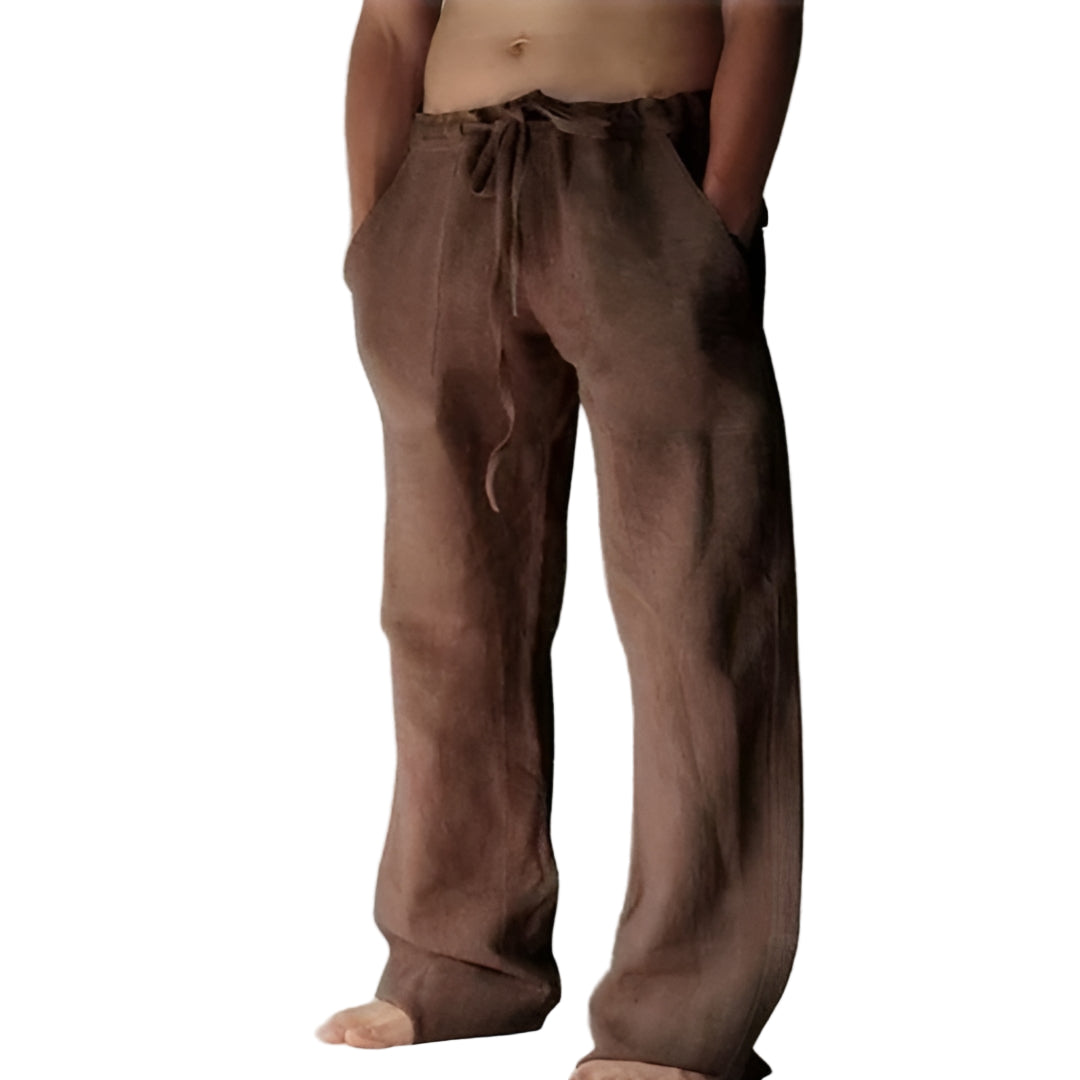 Herren Leinen Sommerhose – Leichte Freizeit-Hosen für den Urlaub