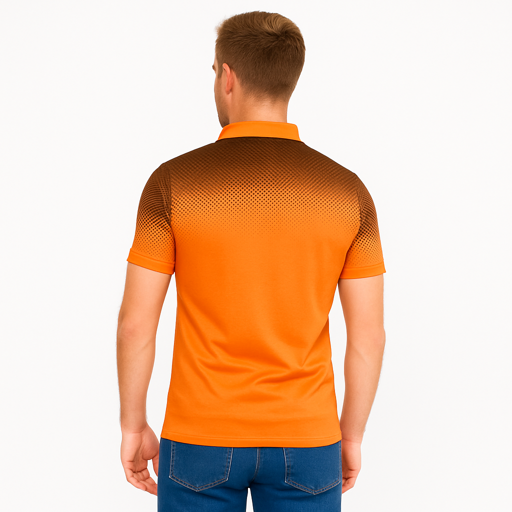 Herren-Kurzarm-Poloshirt – Klassischer Rippkragen Sommeroberteil