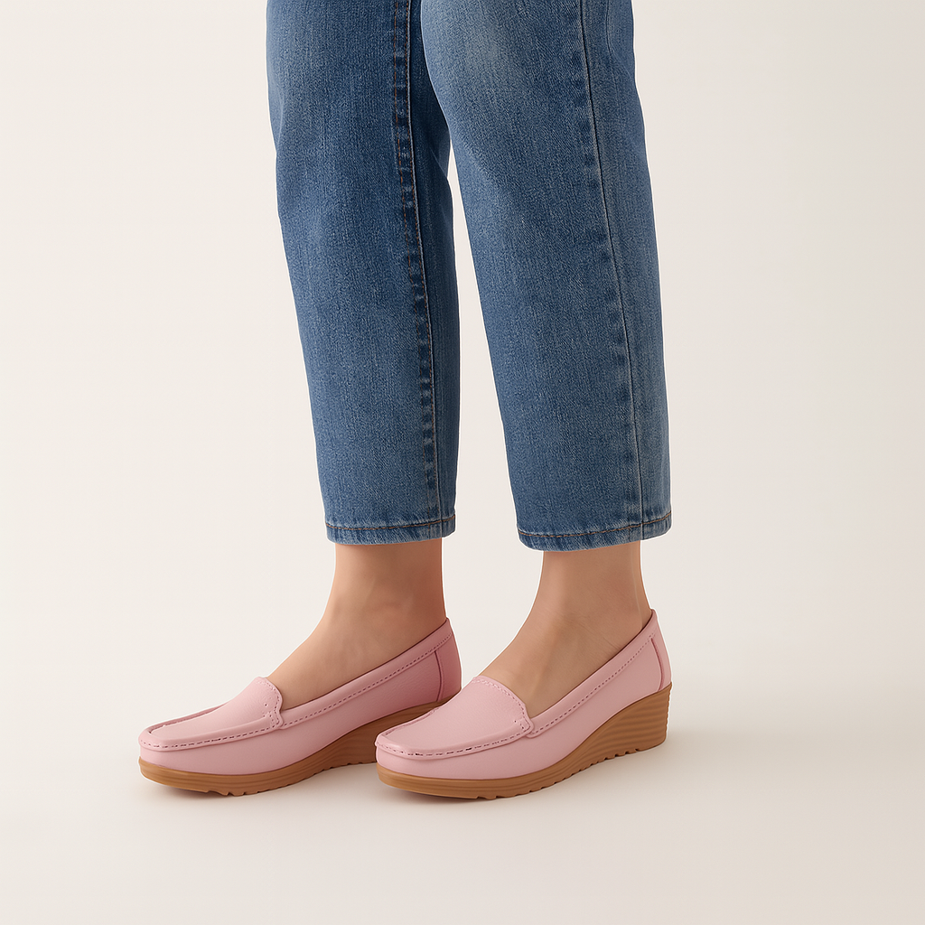 Elegante Damenslipper mit spitz zulaufender Schuhspitze – Leichte Slip-On Ballerinas