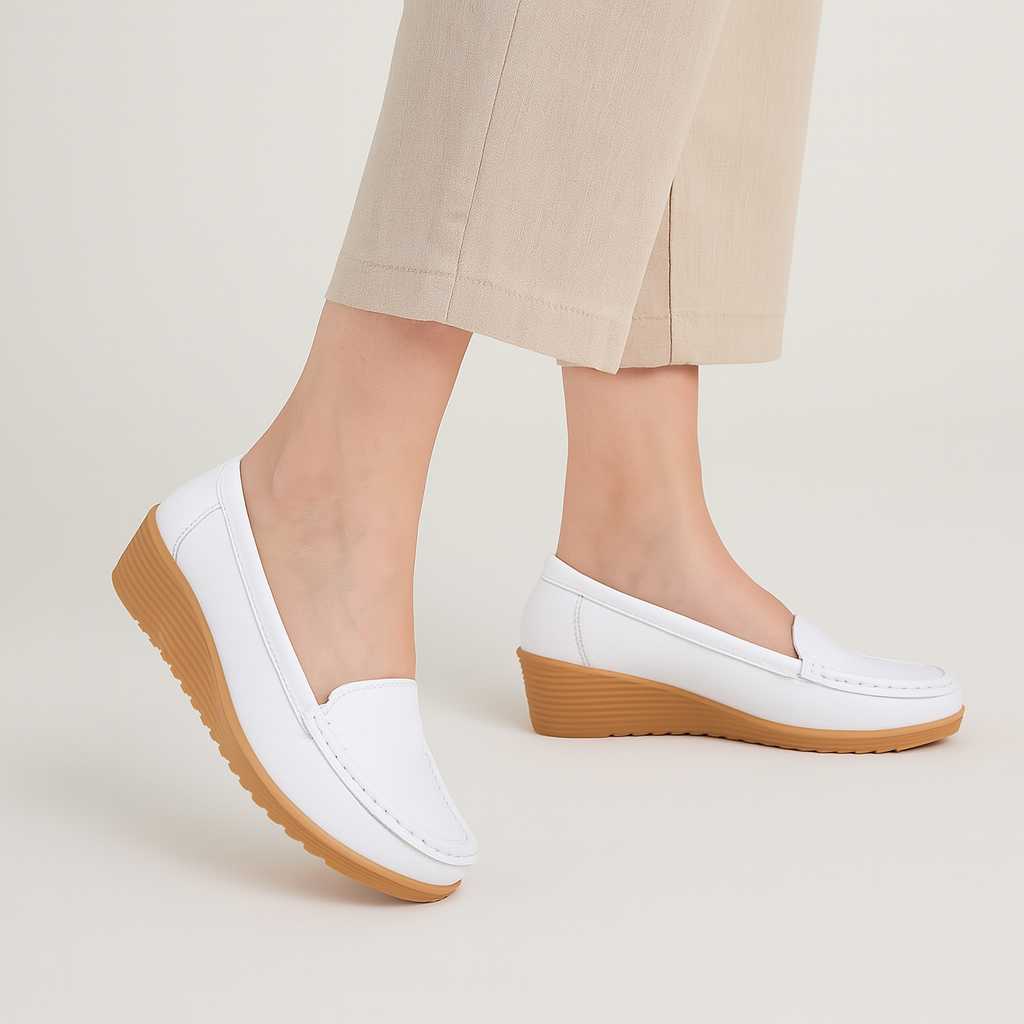 Elegante Damenslipper mit spitz zulaufender Schuhspitze – Leichte Slip-On Ballerinas