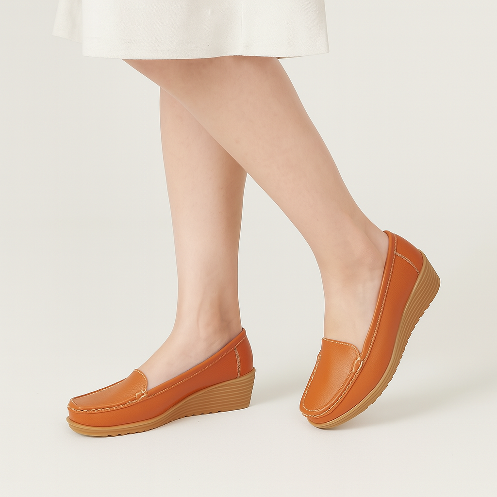 Elegante Damenslipper mit spitz zulaufender Schuhspitze – Leichte Slip-On Ballerinas