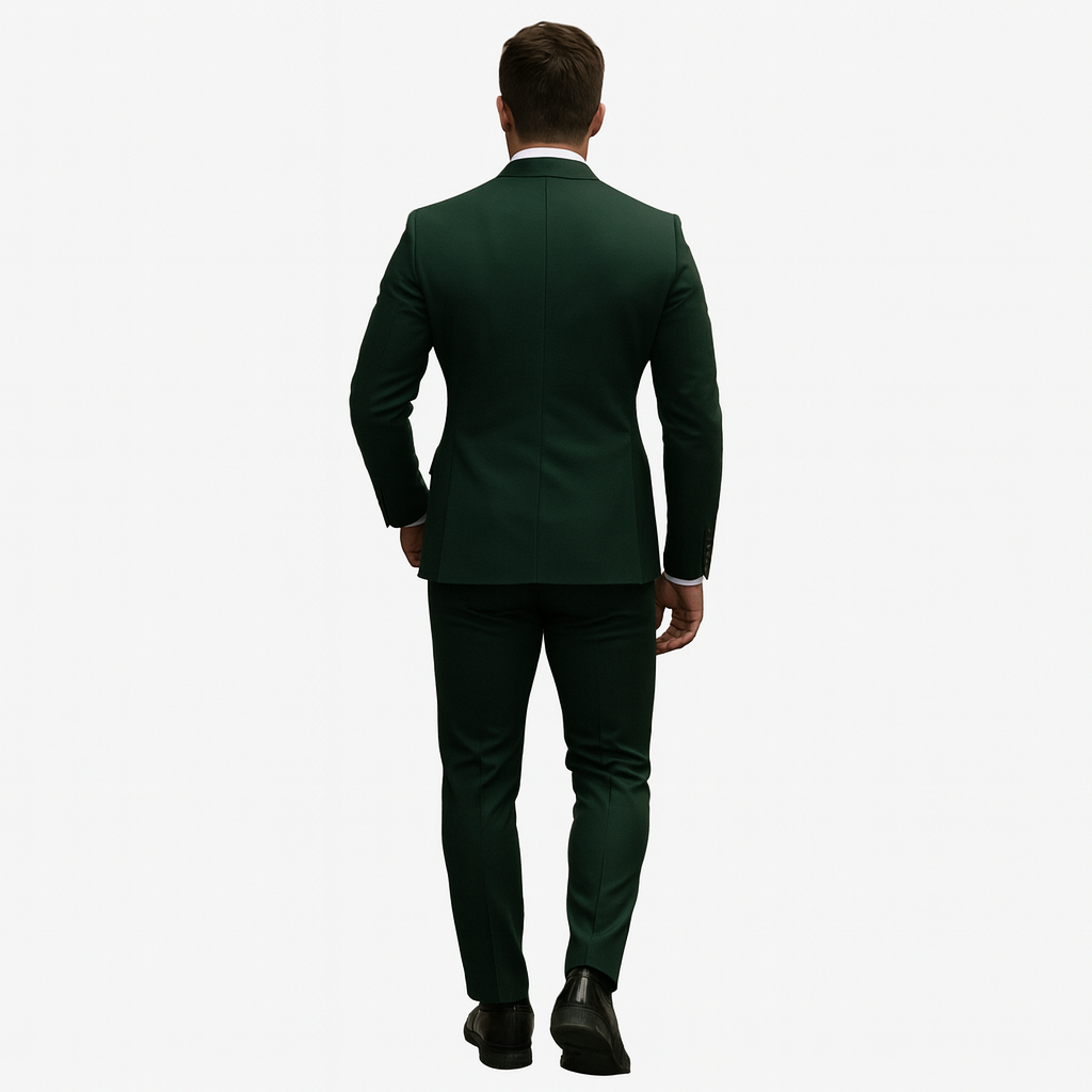 Herren 2-teiliger Einreiher-Anzug mit Jacke und Hose