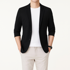 Herren Leichter Sommerblazer – Ungefütterte Leinenmischung Jacke