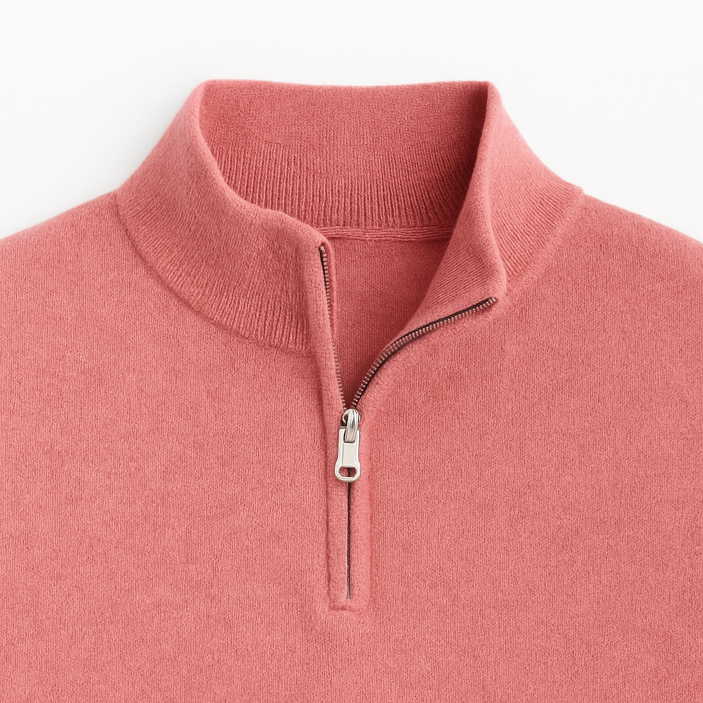 Herren Halbarm-Pullover mit langen Ärmeln für den Freizeitlook