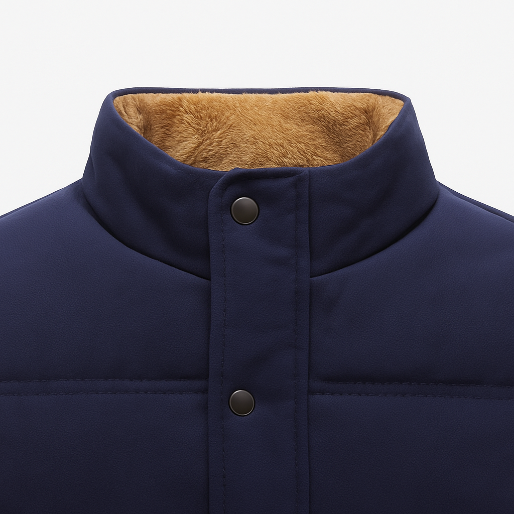 Herren Ärmellose Weste mit Reißverschluss für lässiges Layering
