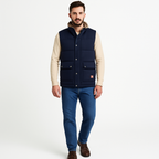 Herren Ärmellose Weste mit Reißverschluss für lässiges Layering