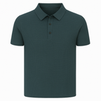 Herren-Seiden-Poloshirt – Kurzarm-Mesh-Stil Sommeroberteil