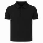 Herren-Seiden-Poloshirt – Kurzarm-Mesh-Stil Sommeroberteil