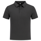 Herren-Seiden-Poloshirt – Kurzarm-Mesh-Stil Sommeroberteil