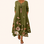 Damen Nachhaltiges Atmungsaktives Midi-Kleid mit Taschen, Ganzjahrestauglich