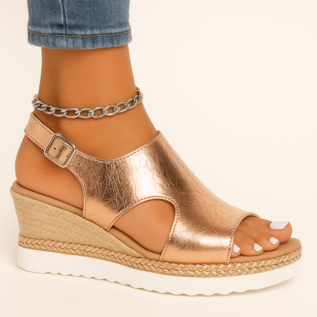 Damen Orthopädische Keil-Sandalen – Palma Komfort, Fußgewölbeunterstützung