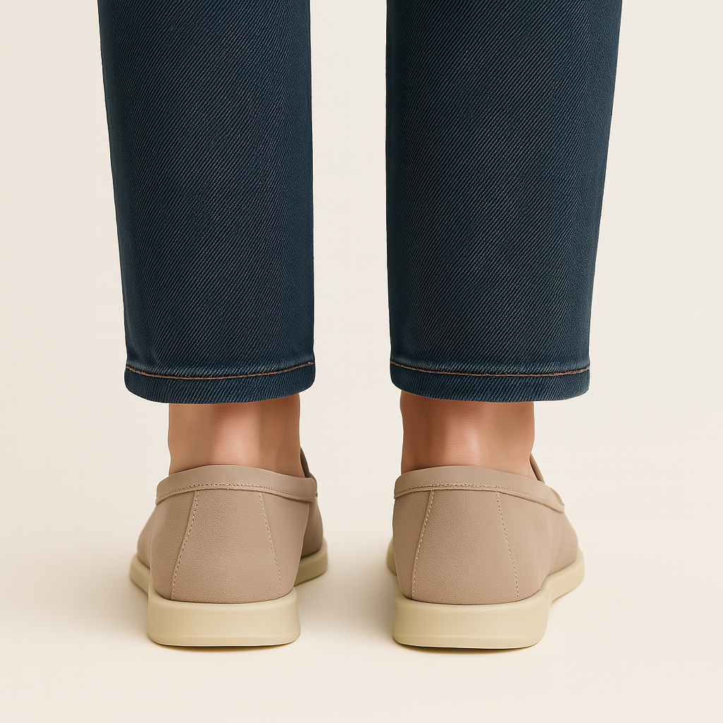 Herren Beige Wildleder Loafers – Weiche Penny Loafers Flache Schuhe