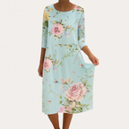 Damen Fließendes Ärmelloses Midi-Kleid – Leichtes Elegantes Design