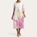 Damen Fließendes Ärmelloses Midi-Kleid – Leichtes Elegantes Design