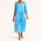 Damen Fließendes Ärmelloses Midi-Kleid – Leichtes Elegantes Design