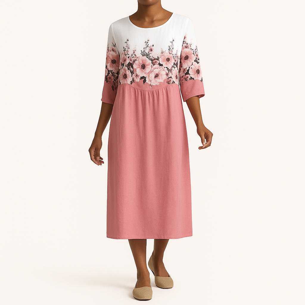 Damen Fließendes Ärmelloses Midi-Kleid – Leichtes Elegantes Design
