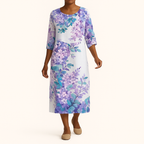 Damen Fließendes Ärmelloses Midi-Kleid – Leichtes Elegantes Design