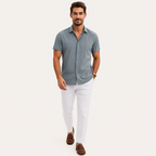Herren Pierre Leinenhemd – Leichtes Sommer-Freizeithemd