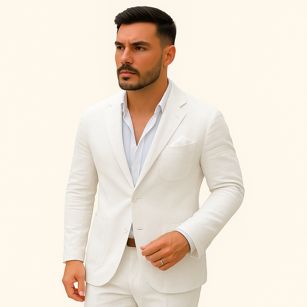 Men’s Linen Blazer Jacket – Lightweight Tailored Summer Blazer