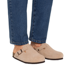 Herren Wildleder Clogs – Slip-On, rücklose Loafer für Freizeitkleidung