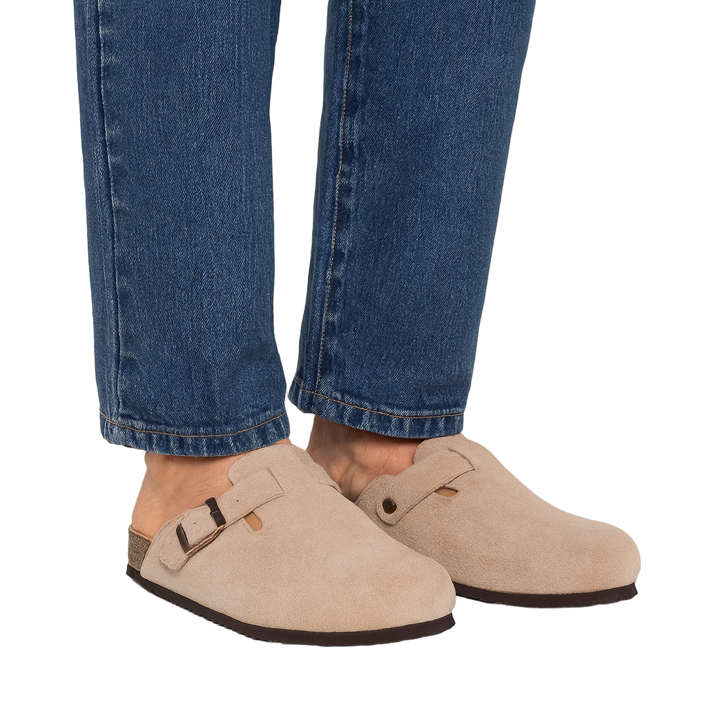 Herren Wildleder Clogs – Slip-On, rücklose Loafer für Freizeitkleidung