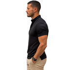 Herren-Poloshirt mit Knopfleiste – Kurzarm-Sommer-Casual-Oberteil