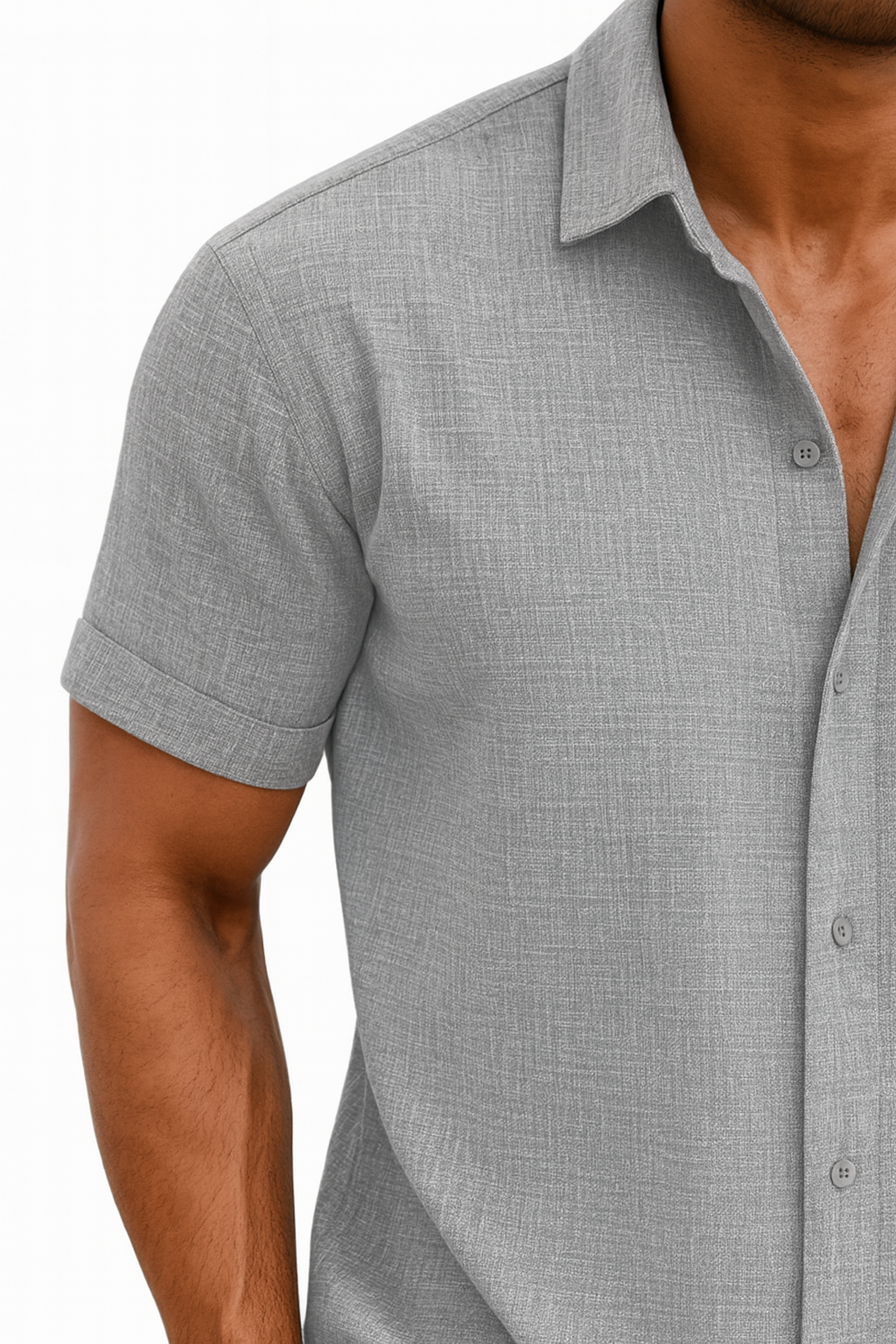 Herren Kurzarmhemd – Smart-Casual Sommer Button-Up