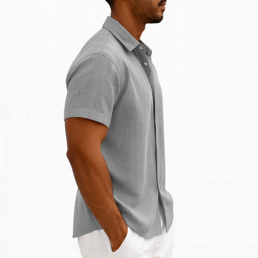 Herren Kurzarmhemd – Smart-Casual Sommer Button-Up