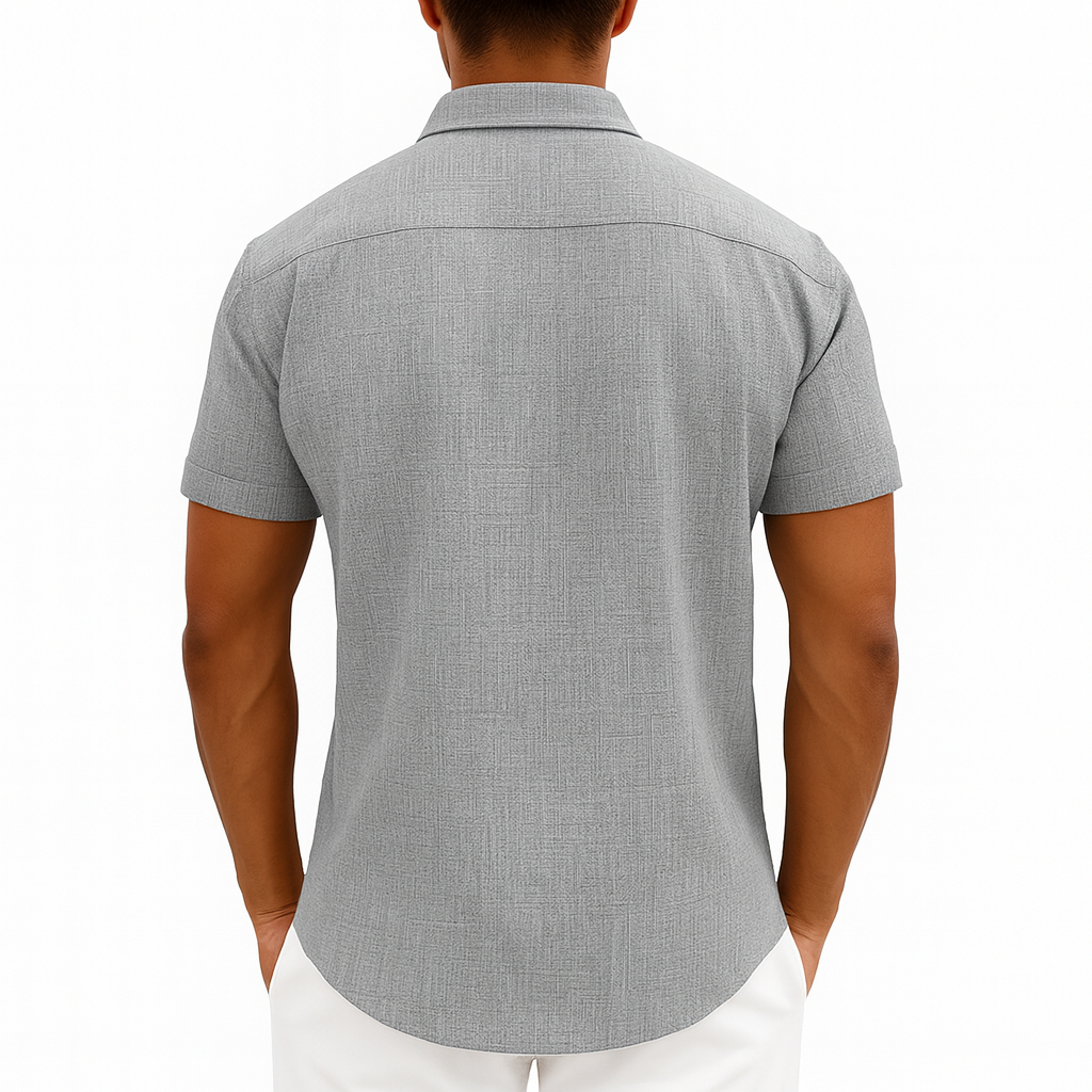 Herren Kurzarmhemd – Smart-Casual Sommer Button-Up