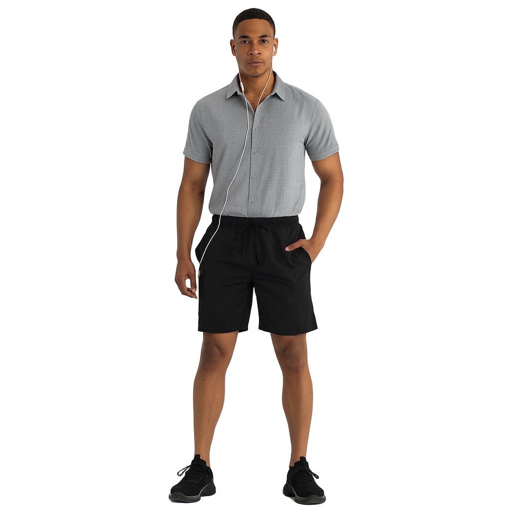 Herren Laufshorts mit Innenfutter und Handy-Tasche – Für Fitness & Training