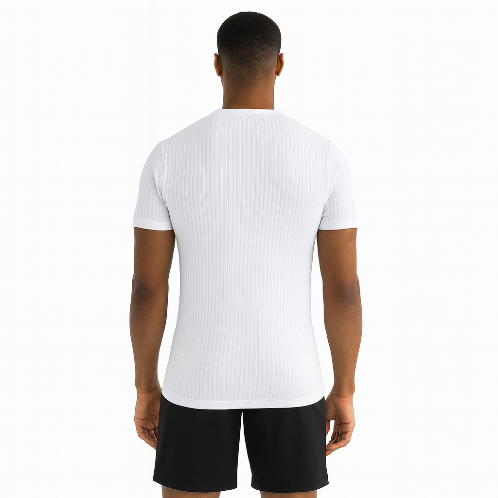 Herren Muskelbetontes Henley T-Shirt – Kurzarm Slim Fit Freizeitshirt