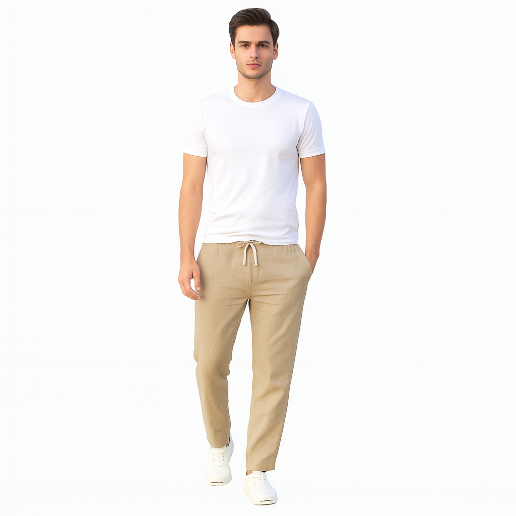 Herren Leinenhose – Schicke, lässige Sommer- und Frühlingshose aus leichtem Stoff