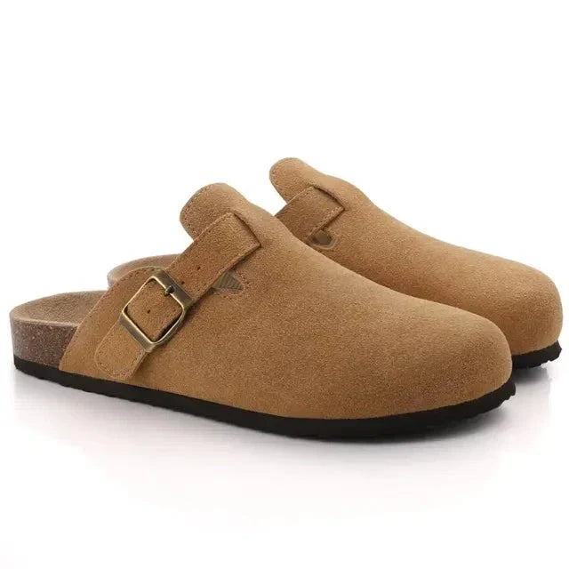 Herren Wildleder Clogs – Slip-On, rücklose Loafer für Freizeitkleidung