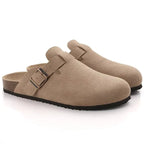 Herren Wildleder Clogs – Slip-On, rücklose Loafer für Freizeitkleidung