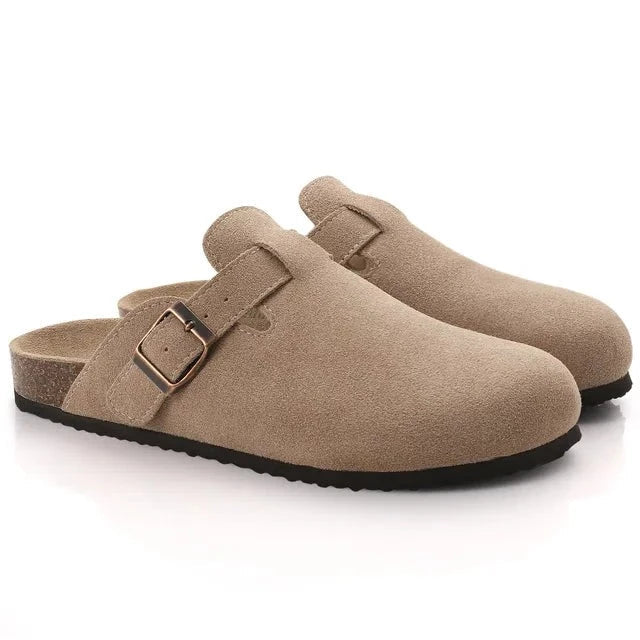 Herren Wildleder Clogs – Slip-On, rücklose Loafer für Freizeitkleidung