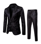 Herren 2-teiliger Anzug mit Jacke mit Notch-Kragen und passender Hose