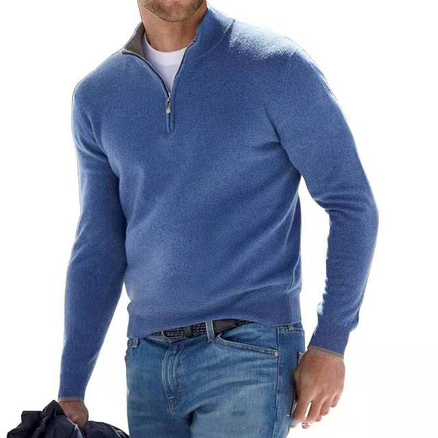 Herren Half-Zip Pullover – Strickpullover für smart-casual Outfits