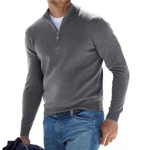 Herren Half-Zip Pullover – Strickpullover für smart-casual Outfits