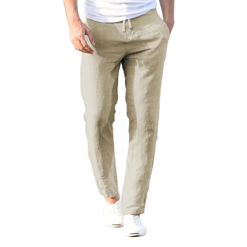 Herren Leinenhose – Schicke, lässige Sommer- und Frühlingshose aus leichtem Stoff