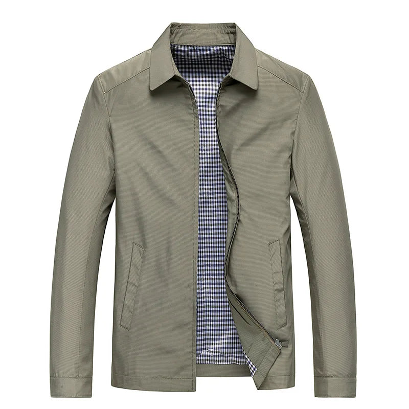 Herren Sommerjacke – Leichte, lässige Zip-Up Jacke