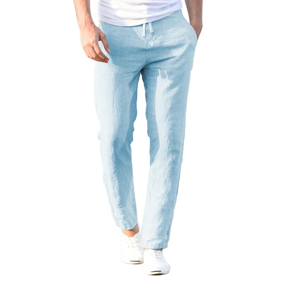 Herren Leinenhose – Schicke, lässige Sommer- und Frühlingshose aus leichtem Stoff