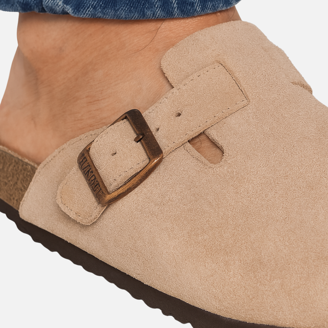 Herren Wildleder Clogs – Slip-On, rücklose Loafer für Freizeitkleidung