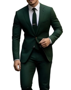 Herren 2-teiliger Einreiher-Anzug mit Jacke und Hose