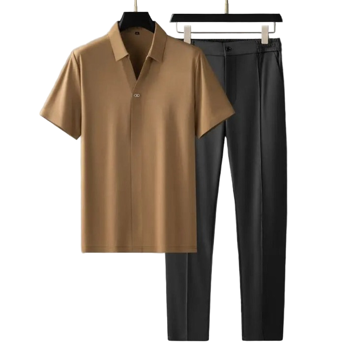 Herren Business-Reiseoutfit Set – Smart-Casual Zwei-Teiliges Outfit