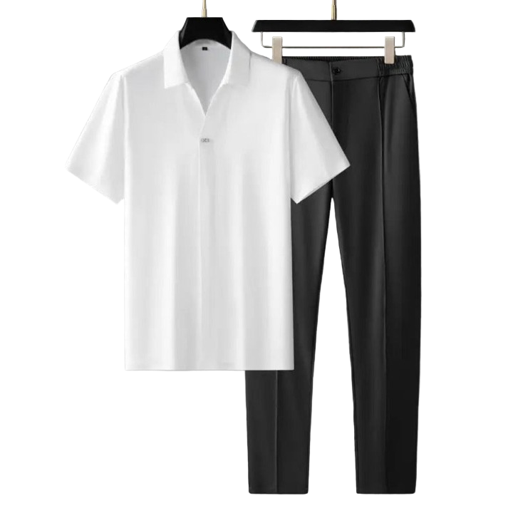 Herren Business-Reiseoutfit Set – Smart-Casual Zwei-Teiliges Outfit