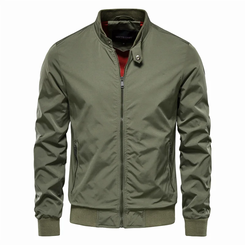 Herren Sommer Bomberjacke – Leichte, lässige Zip-Up Jacke